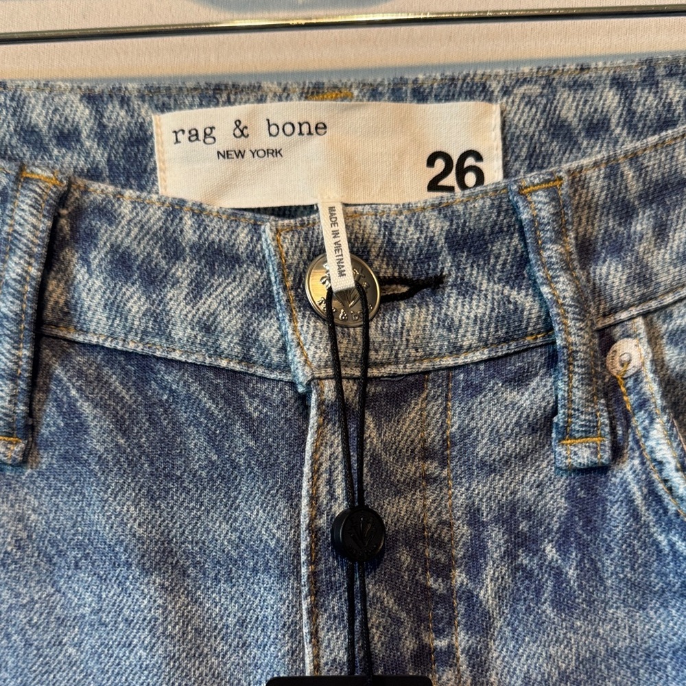 Rag & Bone Miramar Sofie Wide Leg Ankle Jeans 26 NWT Minetta Wash High Rise - Picture 2 of 6